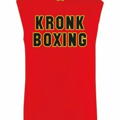 KRONK Boxing Sleeveless T Shirt Red CLOTHING