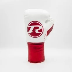 RINGSIDE SENIOR GLOVES PRO CONTEST ALPHA GLOVE WHITE/RED