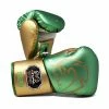 SENIOR GLOVES RIVAL-RS100-PROFESSIONAL GOLD/MINT GREEN SPARRING GLOVES