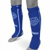 Sandee Blue & White Cotton Slip-on Competition Shinguard