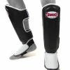 Sandee KIDS Authentic Black & White Synthetic Leather Boot Shinguard MUAY THAI