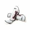 MUAY THAI SANDEE KIDS - Cool-Tec Cool-Tec White, Black & Red Leather Boot Shinguard
