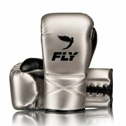 Fly Superlace X Boxing Gloves SILVER/BLACK