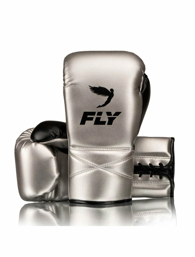 Fly Superlace X Boxing Gloves SILVER/BLACK 1 Fly Superlace X Boxing Gloves SILVER/BLACK