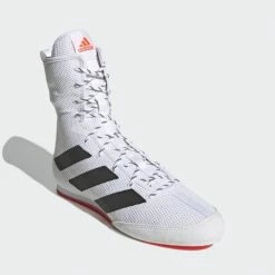 Adidas Box Hog 3 Boxing Boots - White/Black