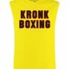 CLOTHING KRONK Boxing Sleeveless T Shirt Yellow