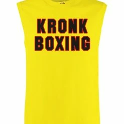 CLOTHING KRONK Boxing Sleeveless T Shirt Yellow