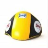 Champs Bxing Ltd Sandee Velcro Black & Yellow Leather Belly Pad COACHES BODY STRIKE SHIELDS